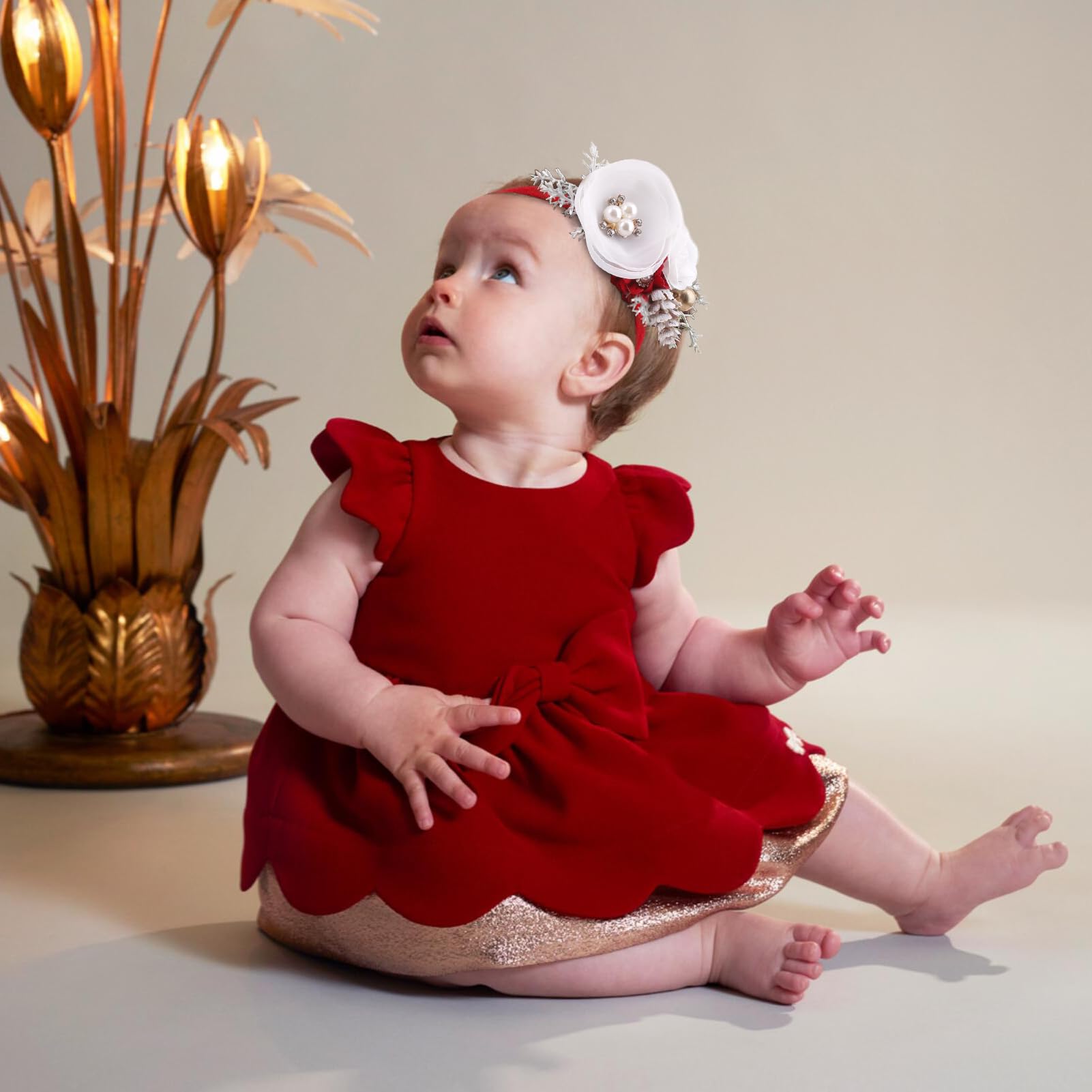 Cherrboll baby headbands flowers colorful set coordinates with outfits.