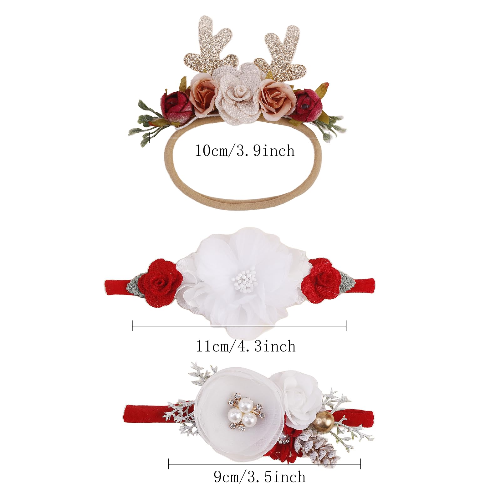 Cherrboll baby headbands flowers gift box makes a thoughtful gift.