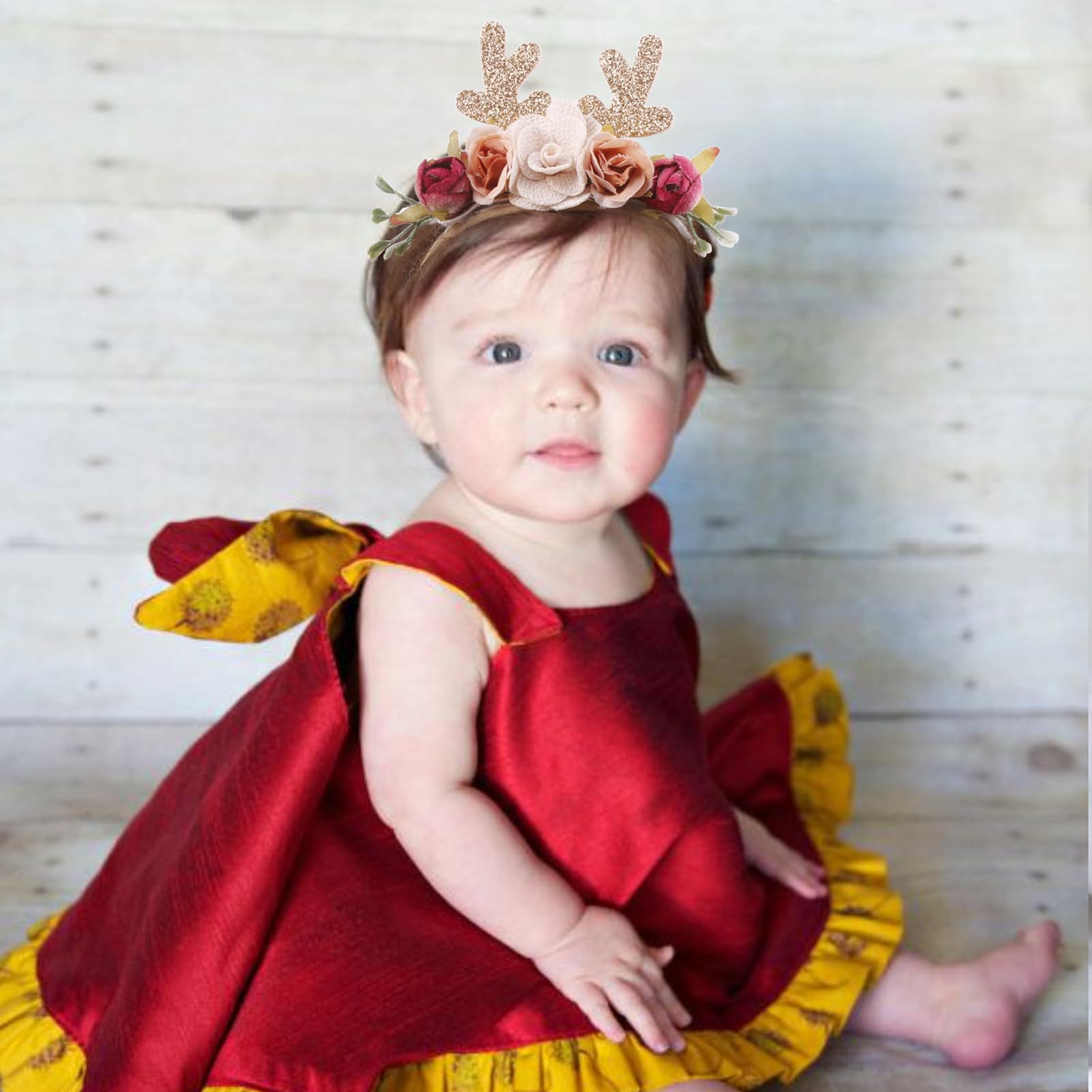 Cherrboll headbands flowers stretchy nylon grow-with-baby design helps prevent slips.
