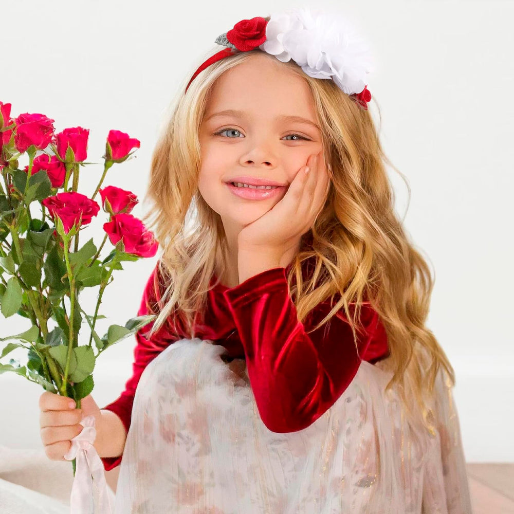 Cherrboll headbands flowers non-slip design stays in place without marks.