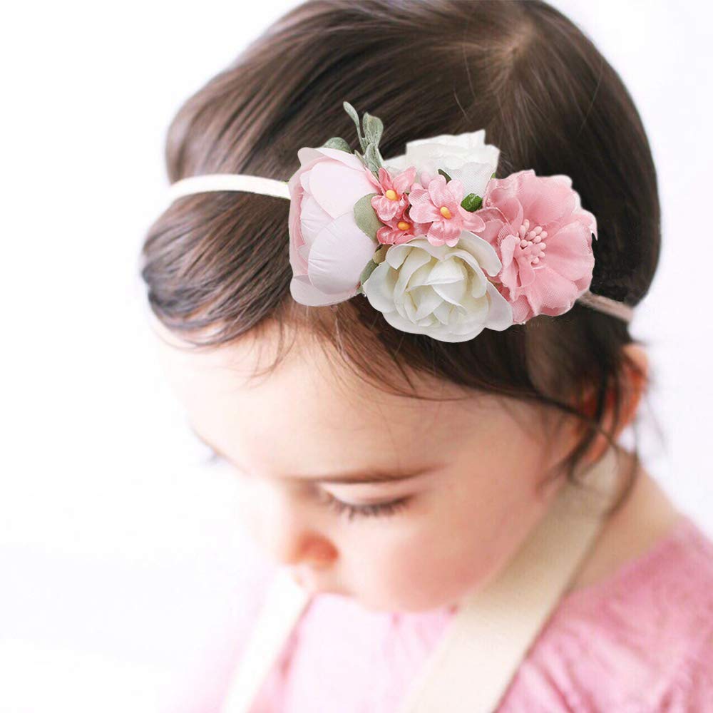 Cherrboll floral headbands in vivid colors to match daily outfits