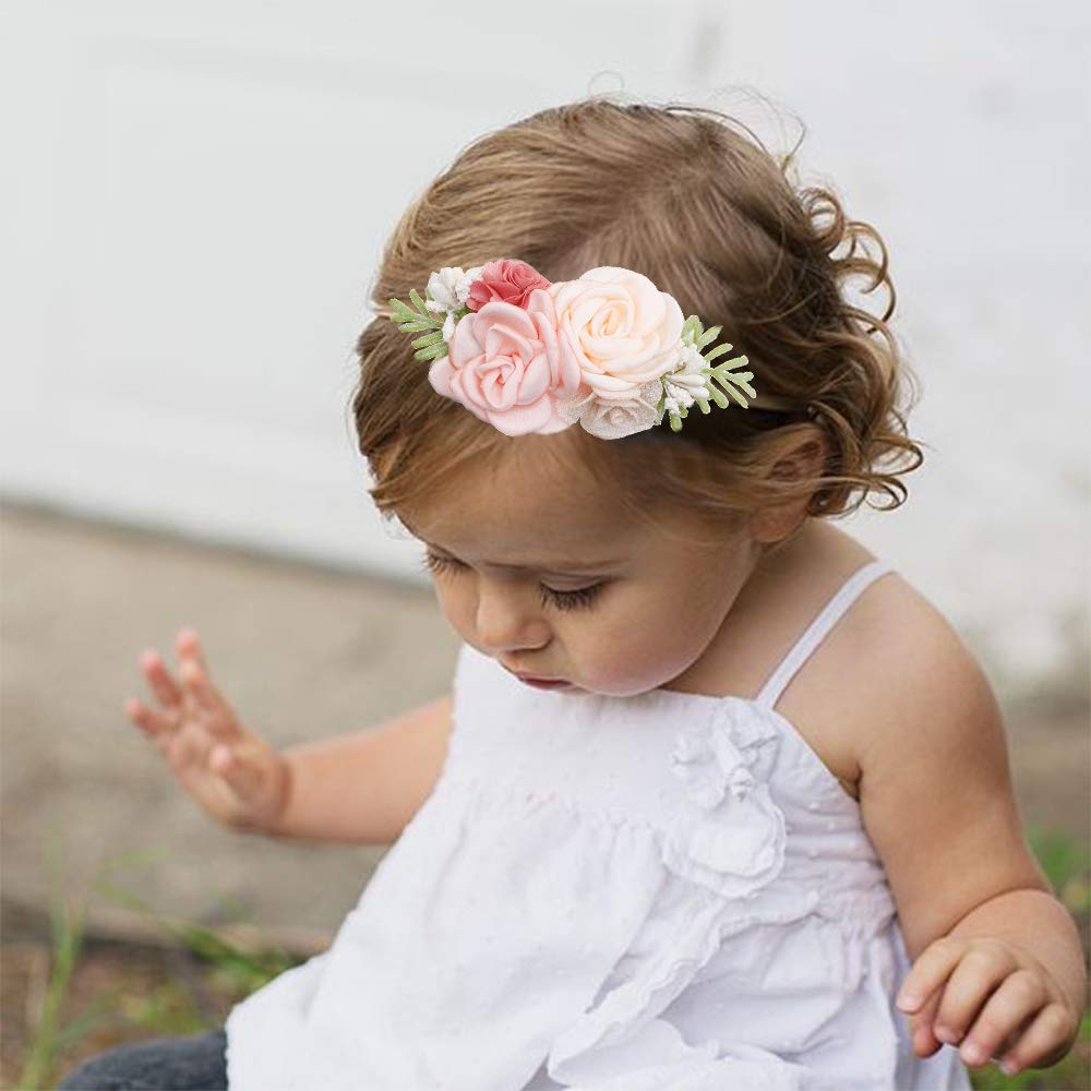 Cherrboll colorful flower headbands ideal for birthday photos.