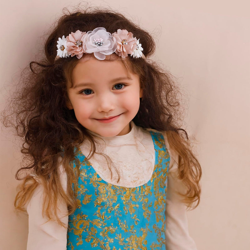 Cherrboll elastic headbands fit up to 13-inch circumference for growing babies.