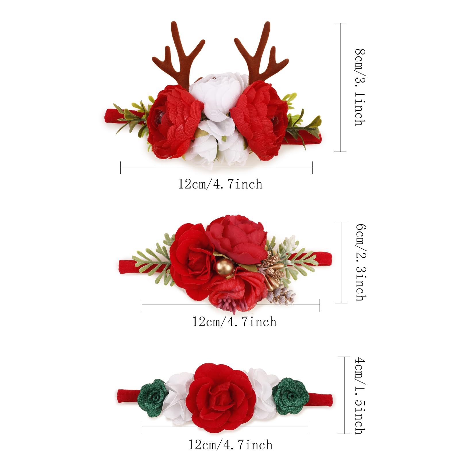 Cherrboll floral headband ideal for birthdays and family photos.