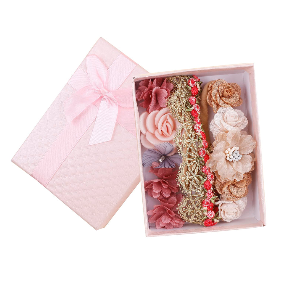 cherrboll floral headbands newborn to toddler with vibrant colors