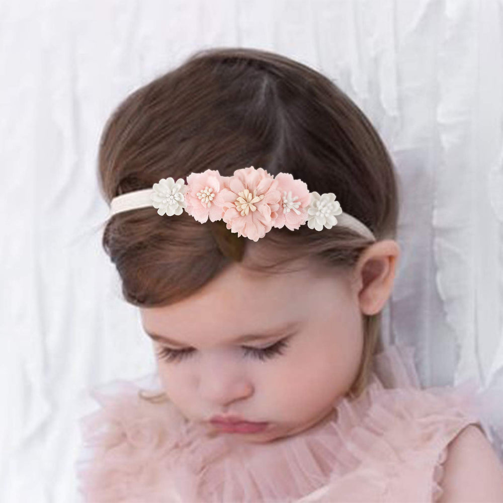 Cherrboll floral headbands in varied colors for matching outfits.
