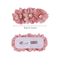Cherrboll flower clip at 3-4 inch size suited for babies and toddlers