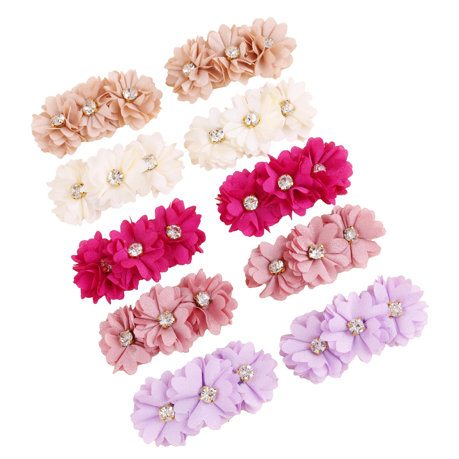 Cherrboll flower clip in multiple colors and patterns for versatile outfits