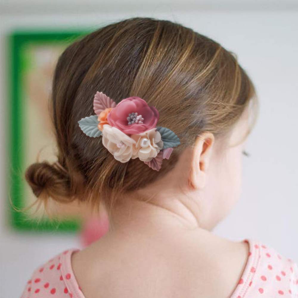 Cherrboll flower clip peach: versatile gift-ready accessory for photoshoots and outfits.