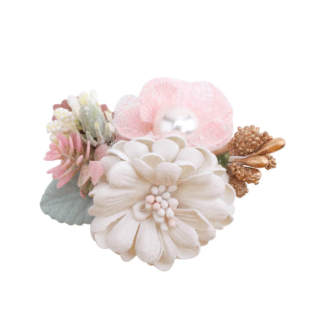 Cherrboll flower clip set mint-green for baby gifts and keepsakes