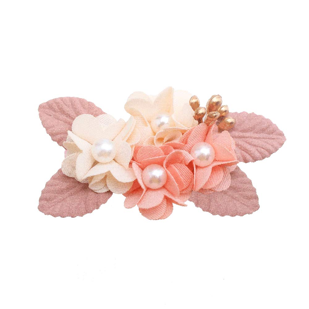 Cherrboll floral clip set complements dresses for birthdays and holidays.