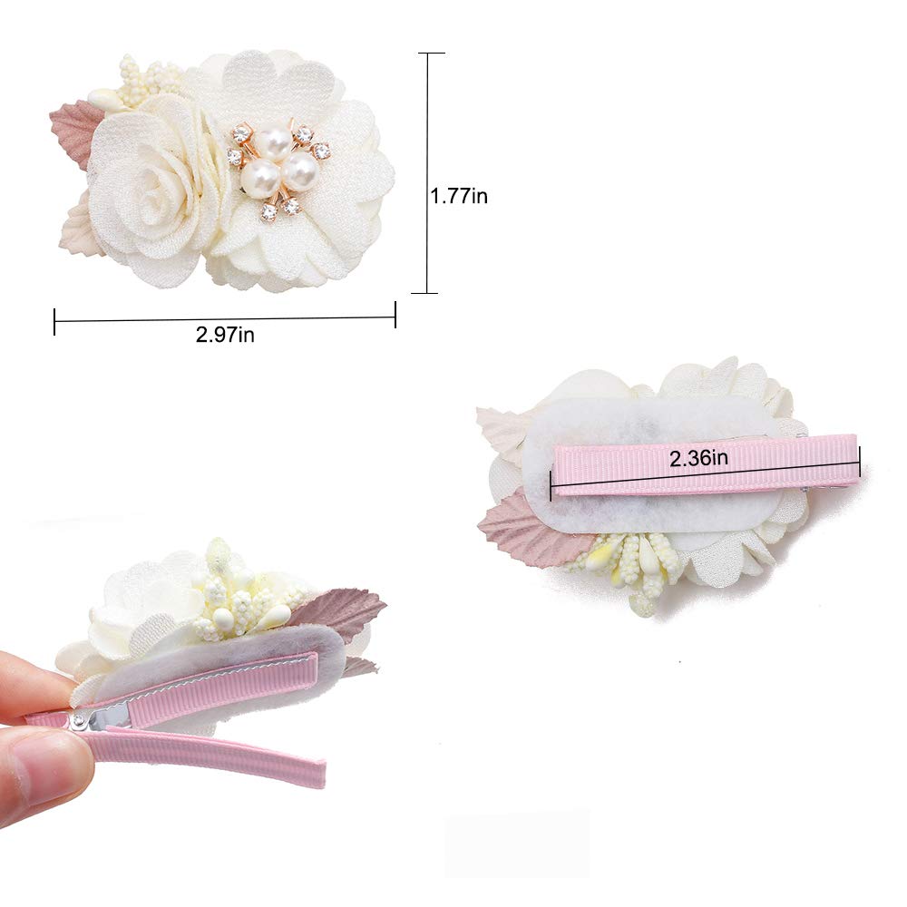 Cherrboll flower clip toddler outfit completes cute everyday ensembles.