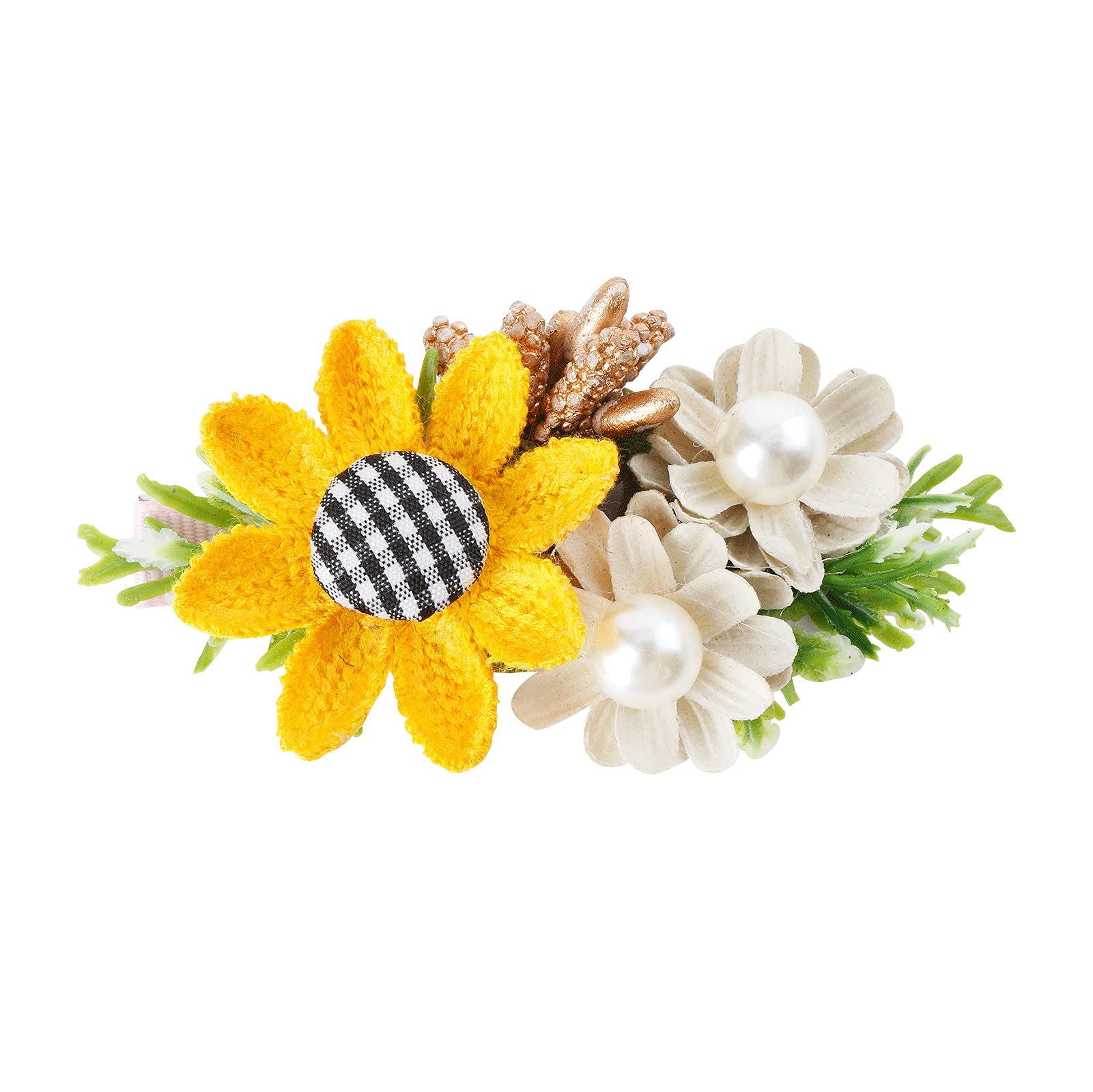 Cherrboll hair clip in use during a family photo session.