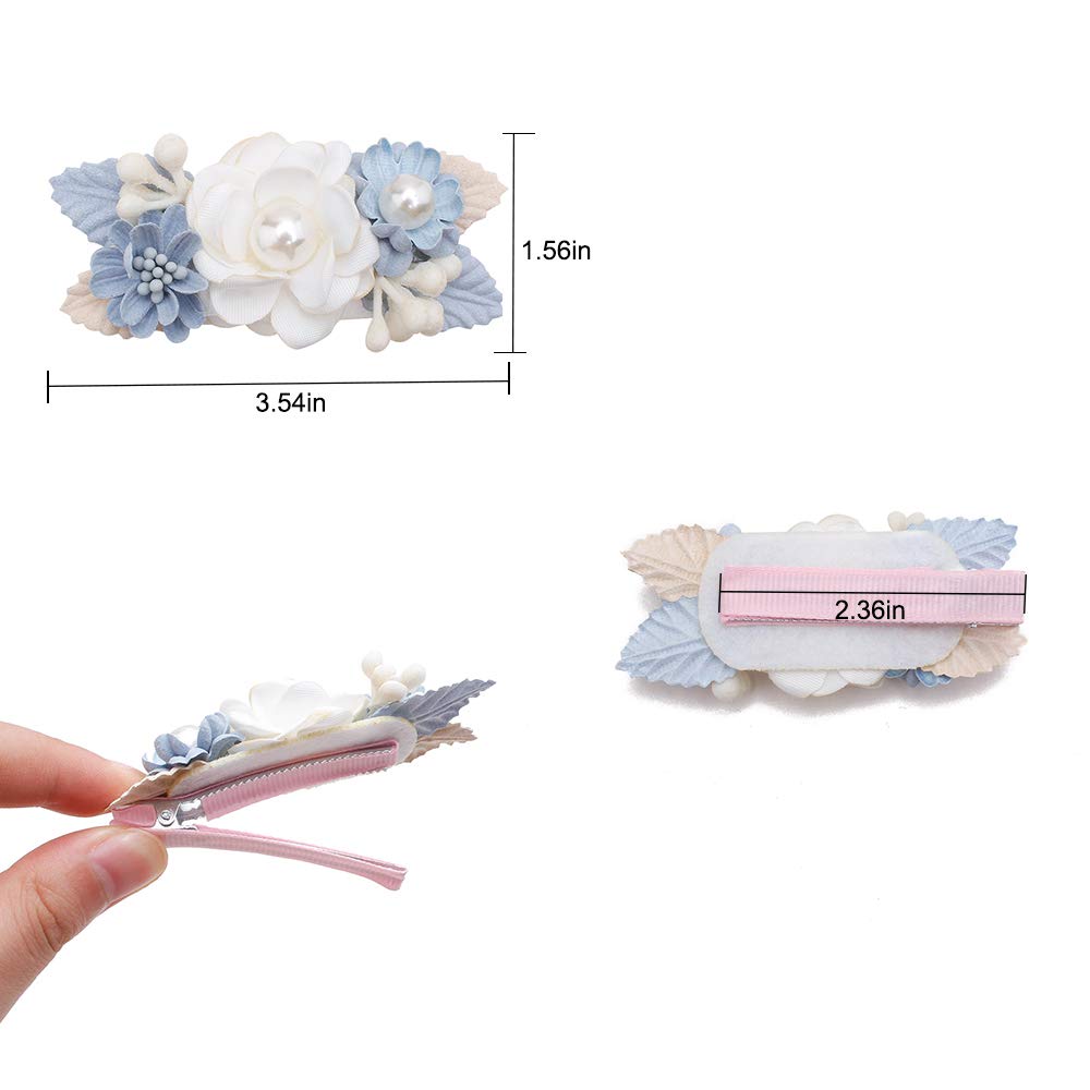 Cherrboll flower hair clip non-slip fully lined clip keeps hair in place