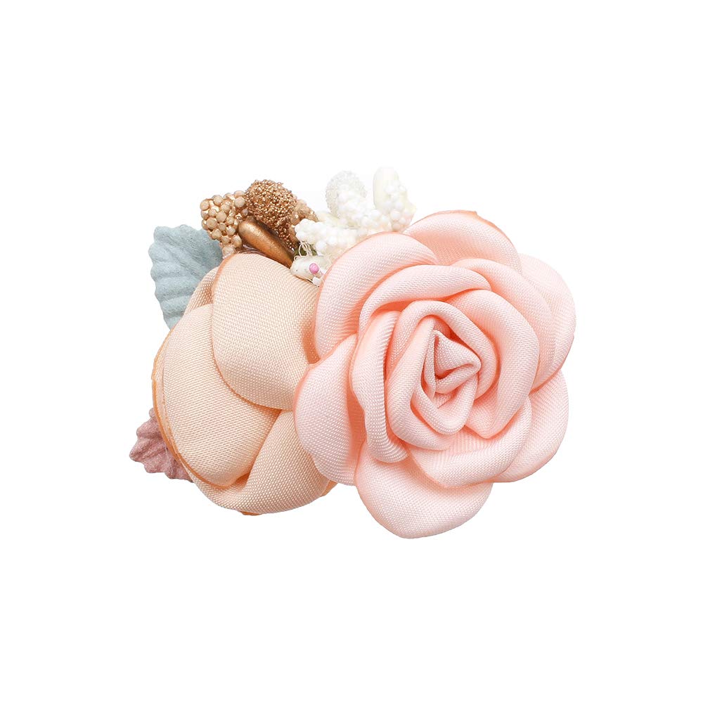 Cherrboll flower hair clip non-slip clip provides secure hold in lively days.