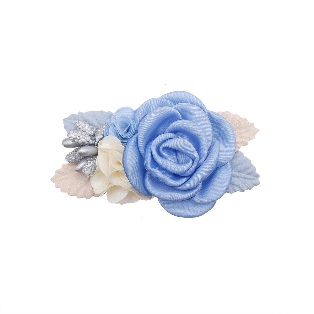 Cherrboll flower hair clip on baby or toddler demonstrates secure wear