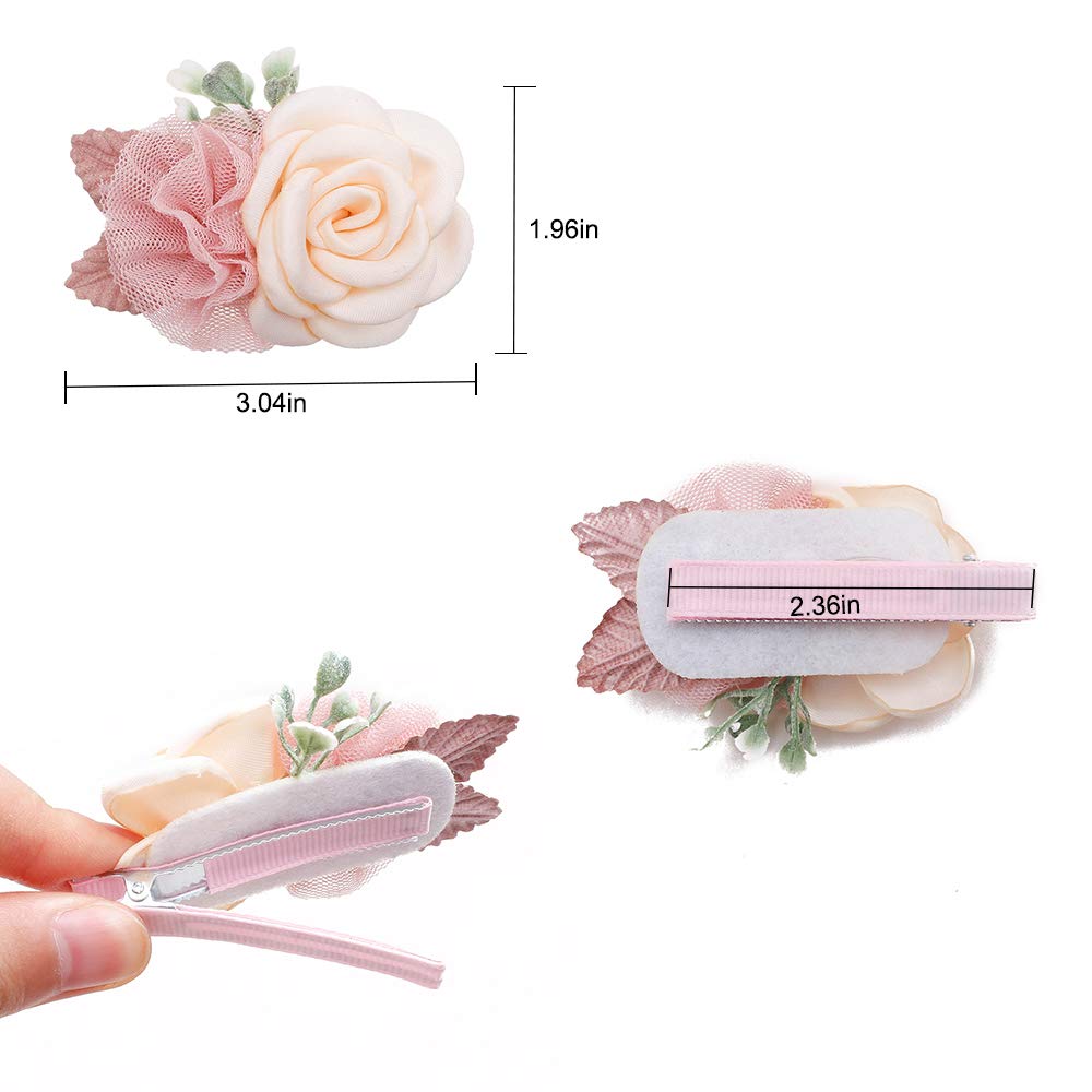 Cherrboll Flower Hair Clips care and packaging image highlights gifting quality and portability.