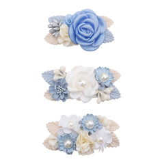 Cherrboll flower hair clip pink petal showcases soft newborn styling