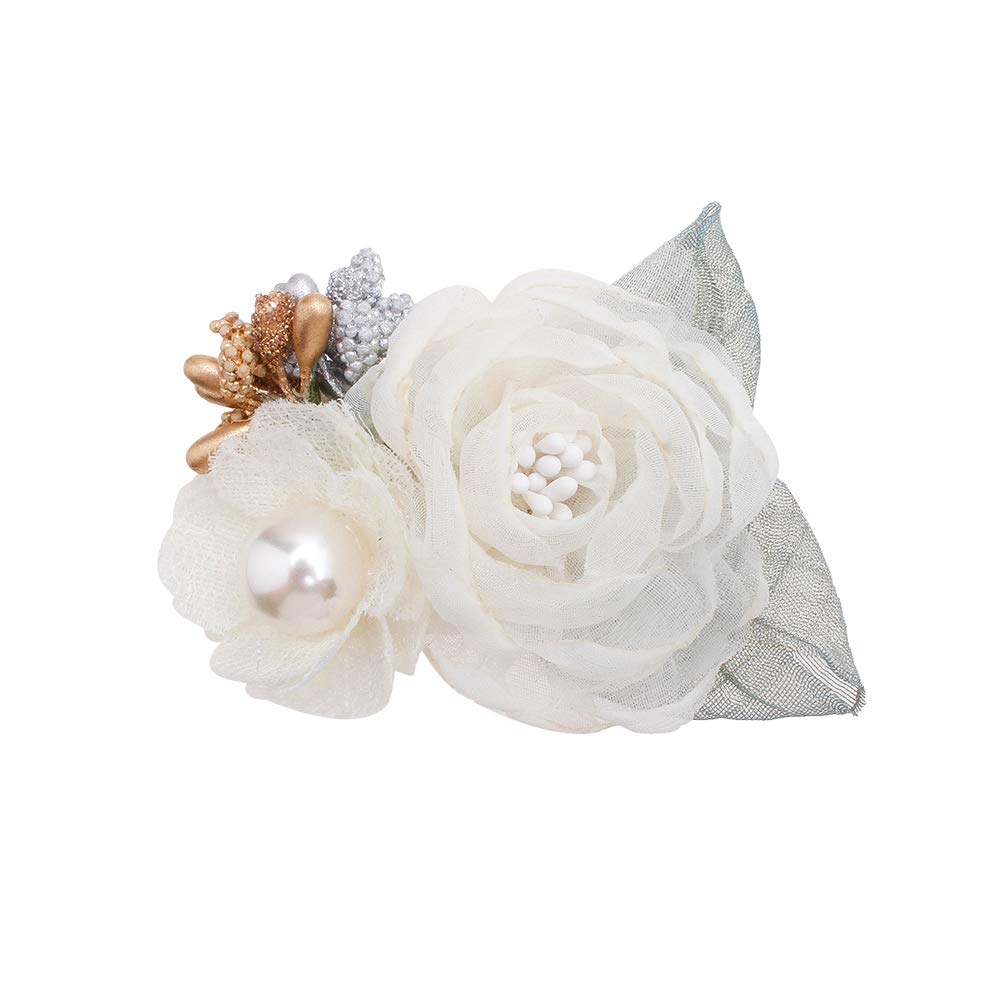 Cherrboll Flower Hair Clips worn on a baby showcases versatile accessory across ages.