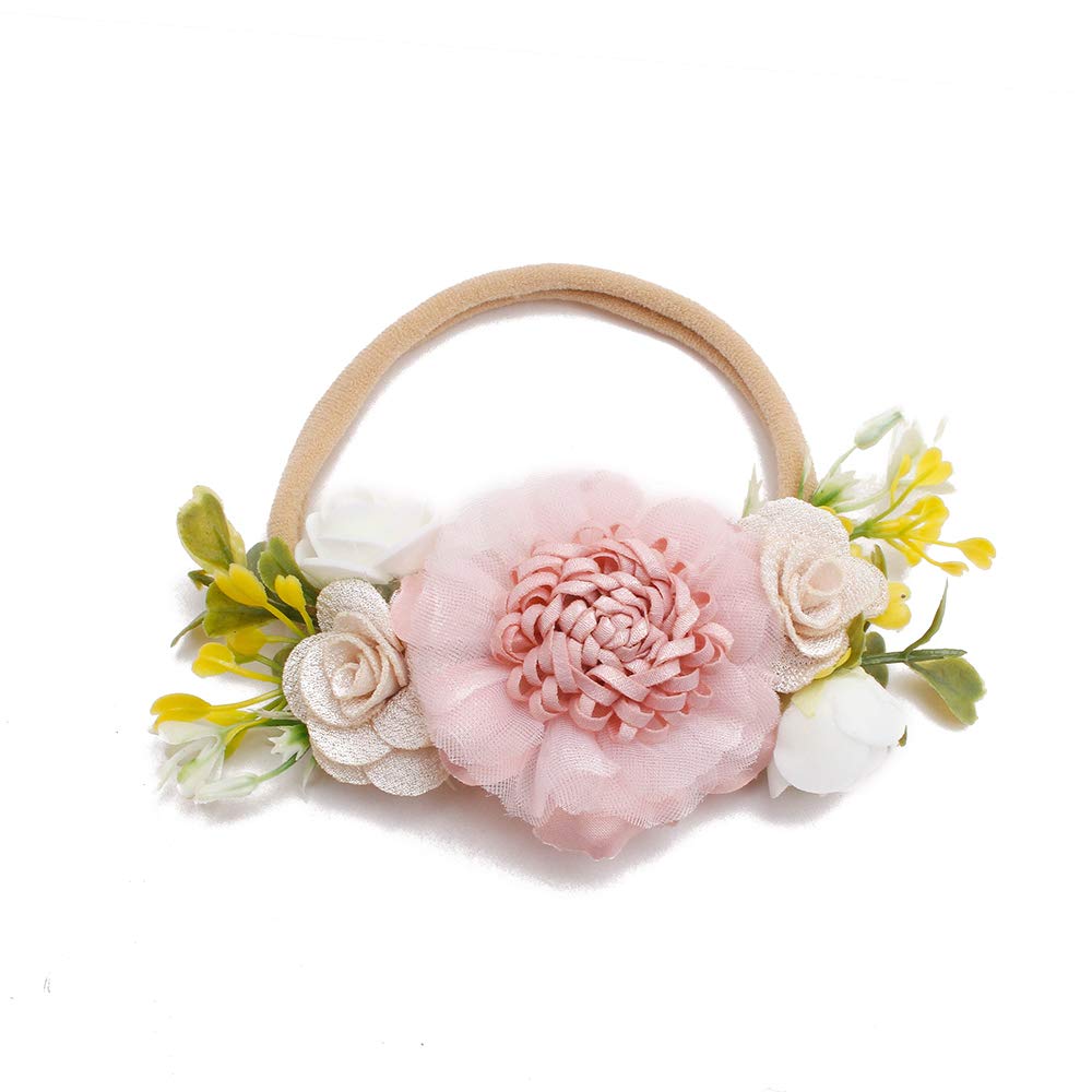 cherrboll flower headband blue toddler—versatile everyday outfit accessory