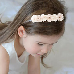 Cherrboll headbands styled for a birthday party photo moment