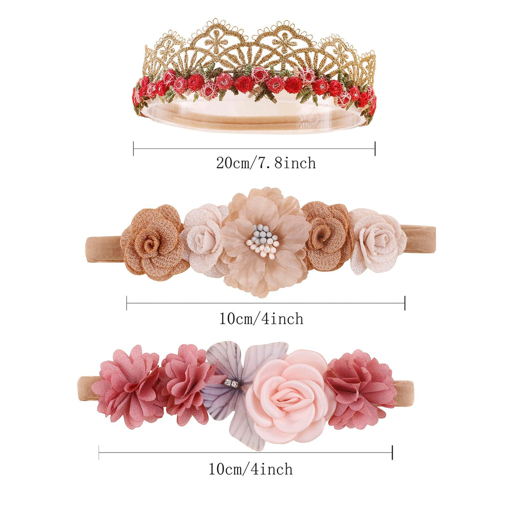 cherrboll flower headbands show vivid colors for outfits