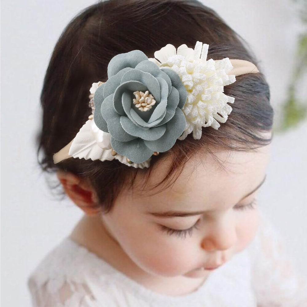 cherrboll flower headbands toddler wear with secure, elastic fit