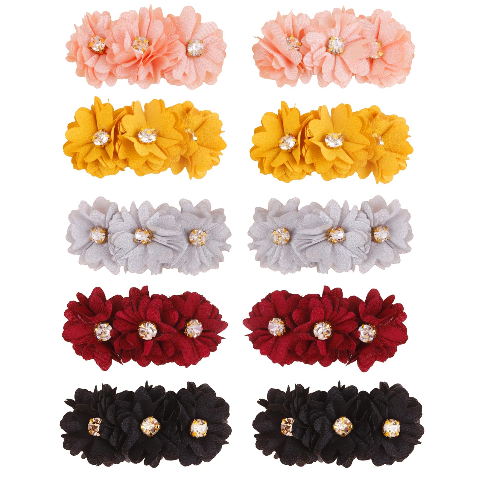 Cherrboll gift-box flower clip set arrives gift-ready.