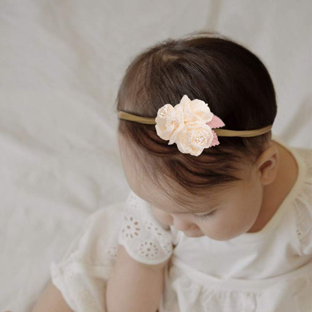 Cherrboll headbands on toddler for secure wear through play