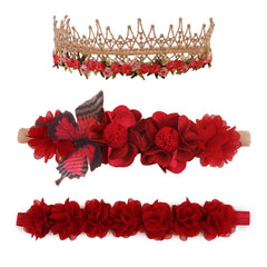 Cherrboll floral headbands soft-nylon close-up showing gentle fabric for newborns