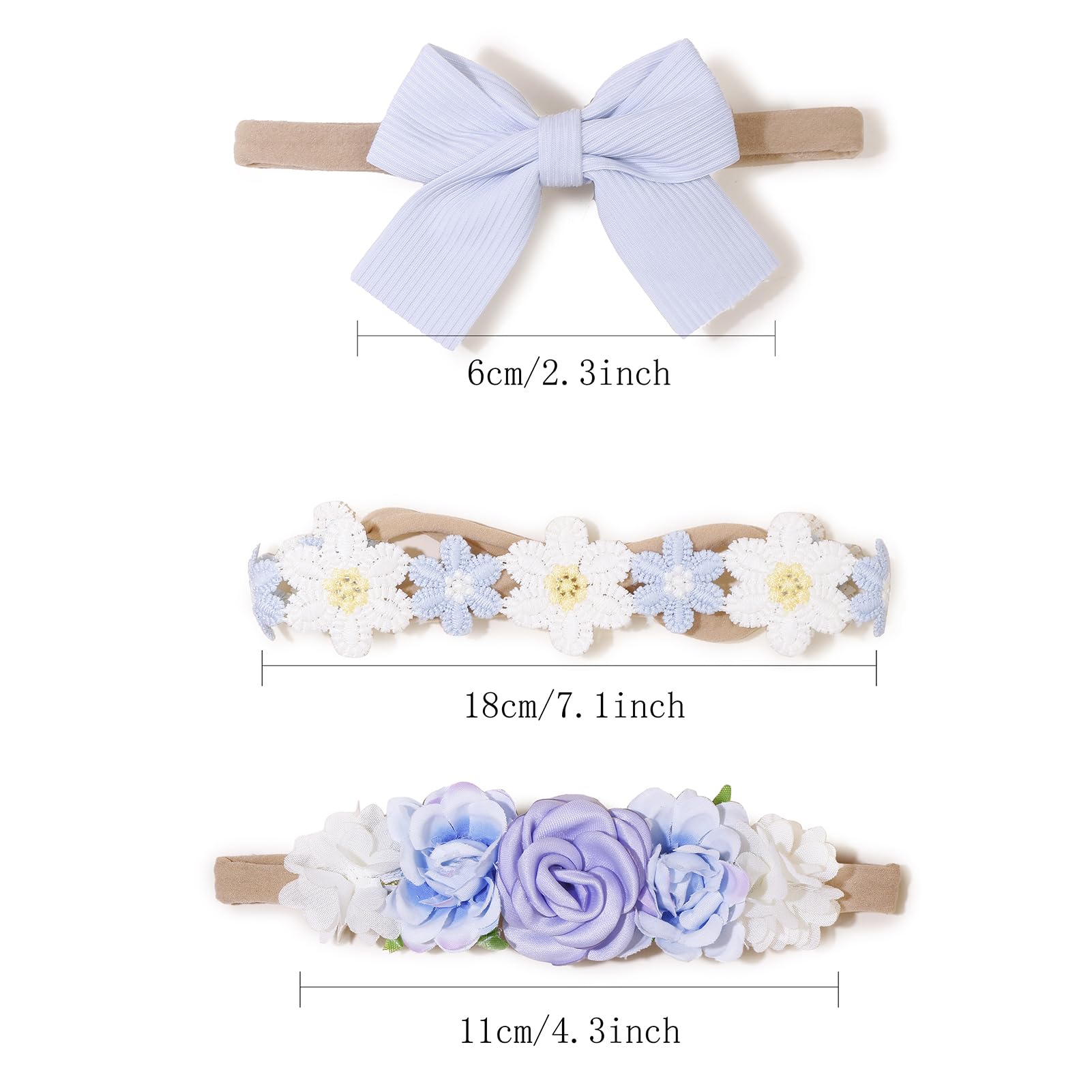 Cherrboll universal-fit headband fits infants to adults without marks