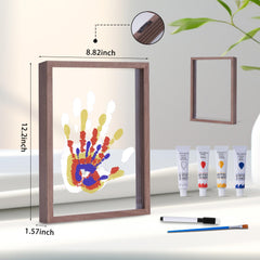 CHERRY CHEERS paw print option frame for pets fits into the family keepsake.