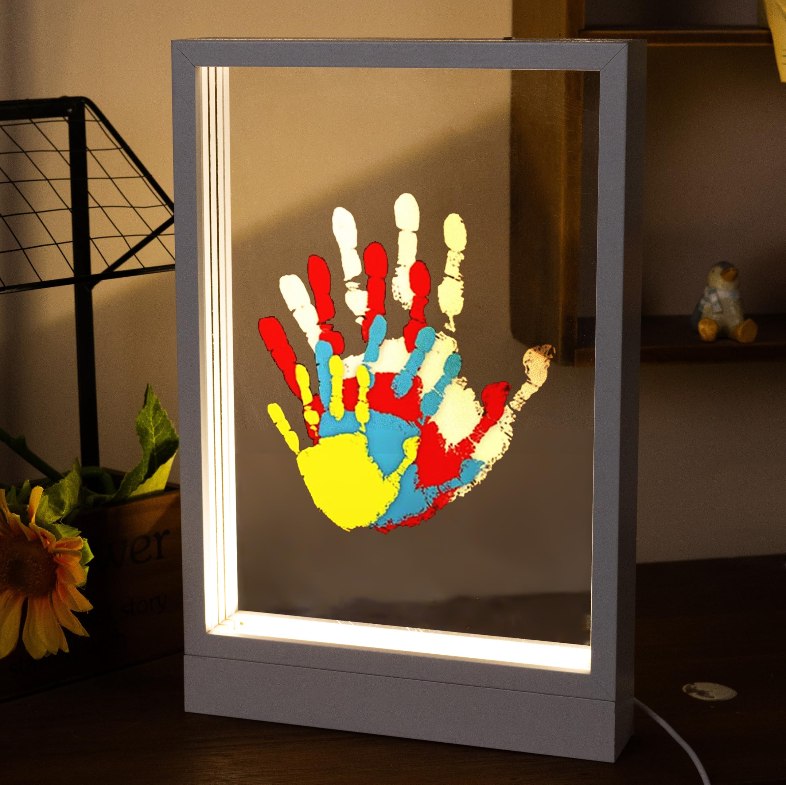CHERRY CHEERS transparent sheets used for quick, clean handprints.
