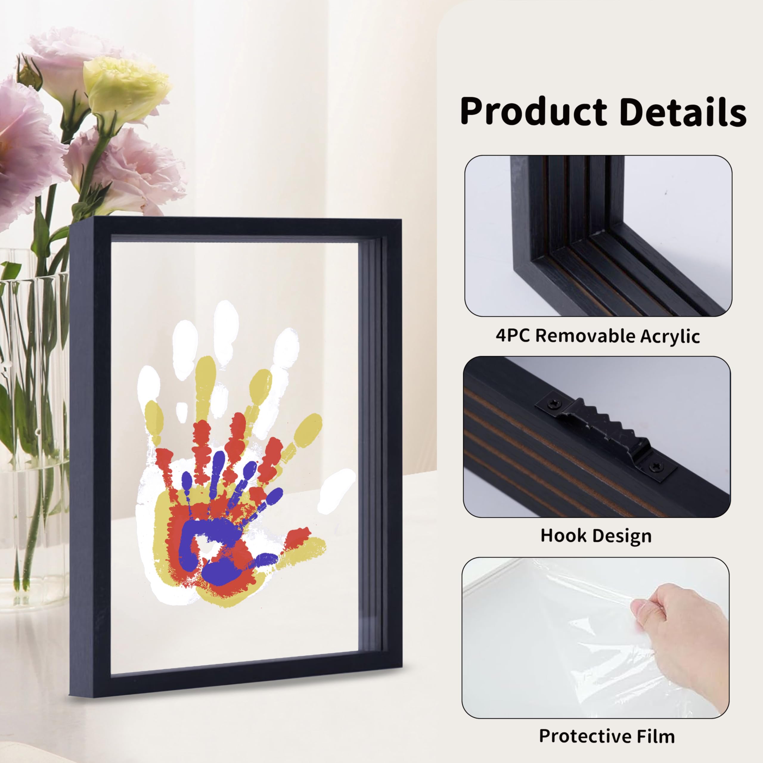 Cherry Cheers wooden-frame-diy-assembly invites family art in a stylish display.