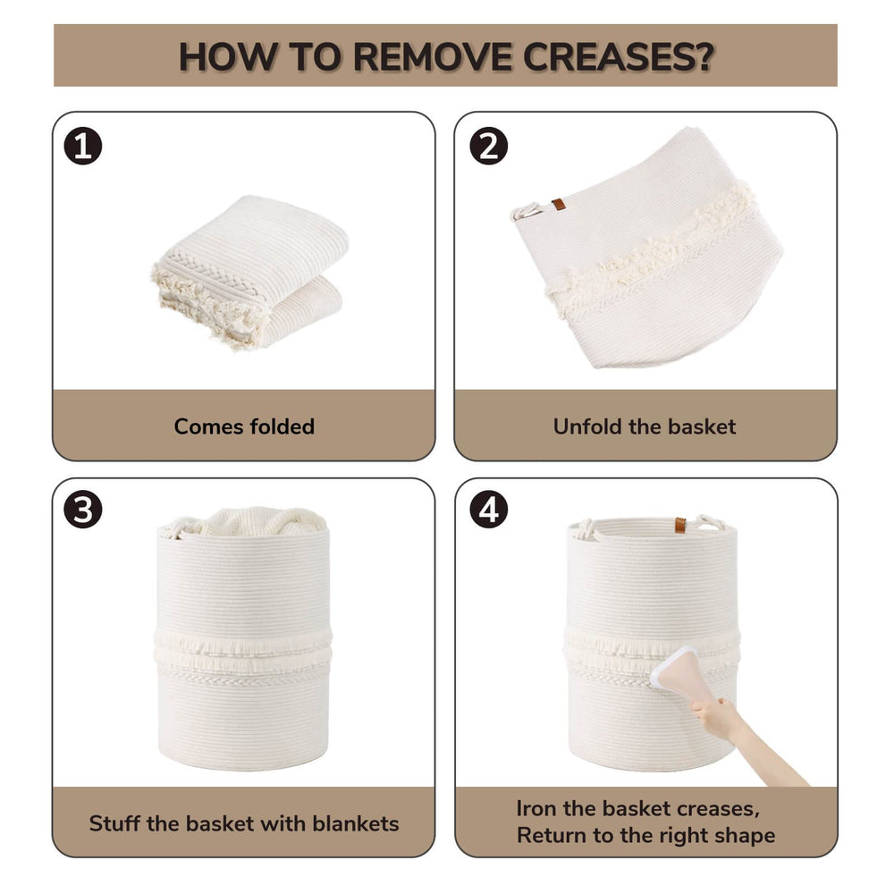 CherryNow 69L-capacity hamper supports bulk laundry like blankets and towels.