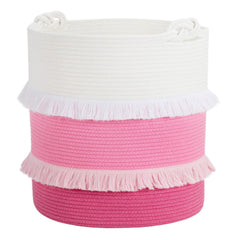 CherryNow extra-large woven basket front view showing spacious toy and blanket storage.