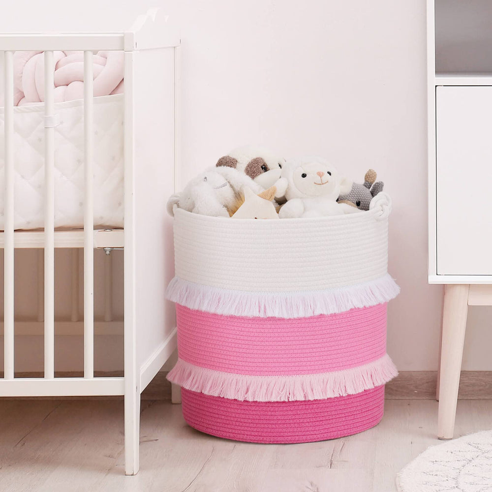 CherryNow foldable basket demonstrates easy storage when not in use.