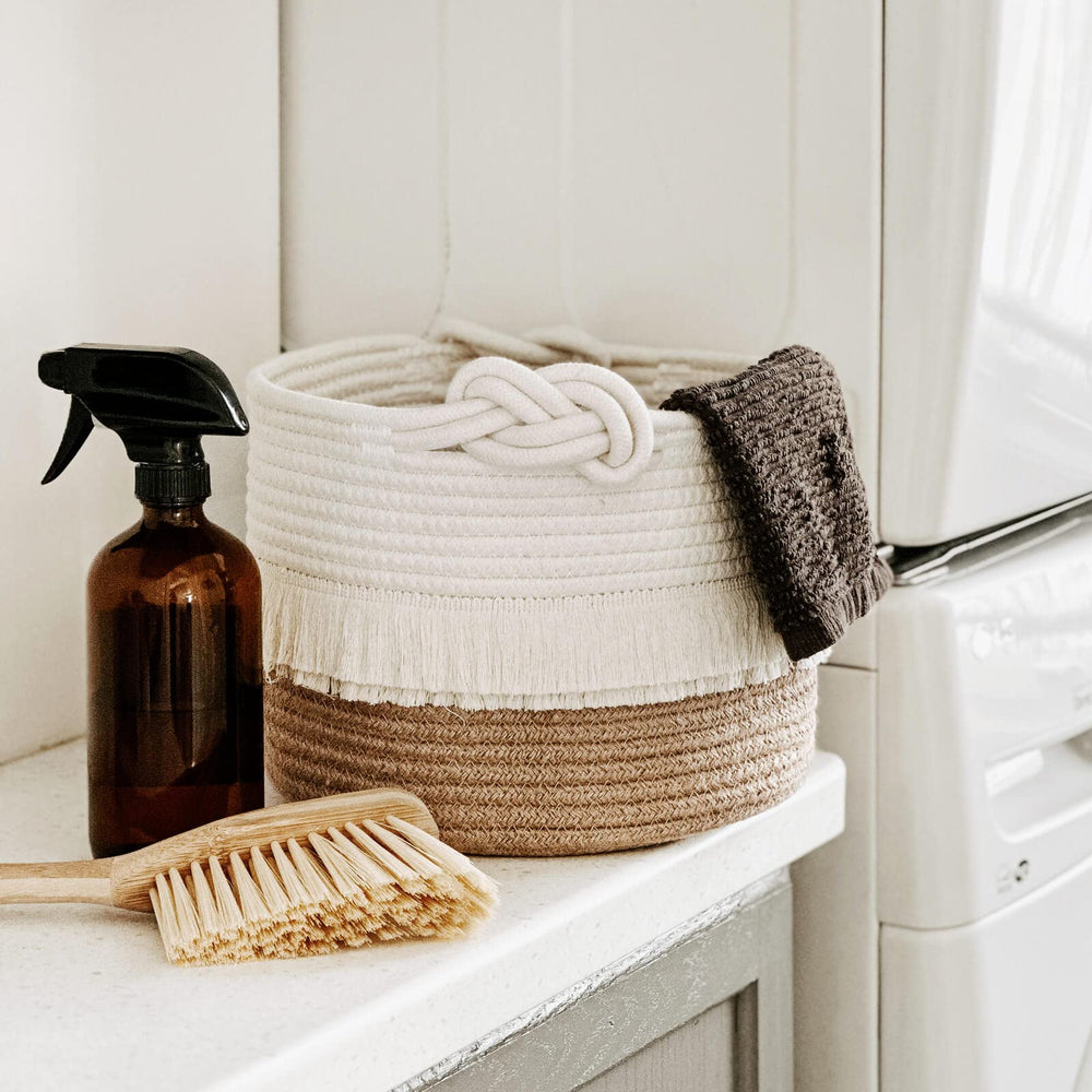 CherryNow set of two baskets stacks neatly for space-saving