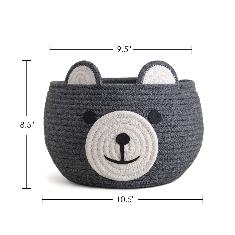 CherryNow Baby Basket soft cotton rope texture emphasizes kid-friendly organization.