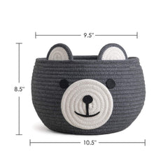 CherryNow Baby Basket soft cotton rope texture emphasizes kid-friendly organization.