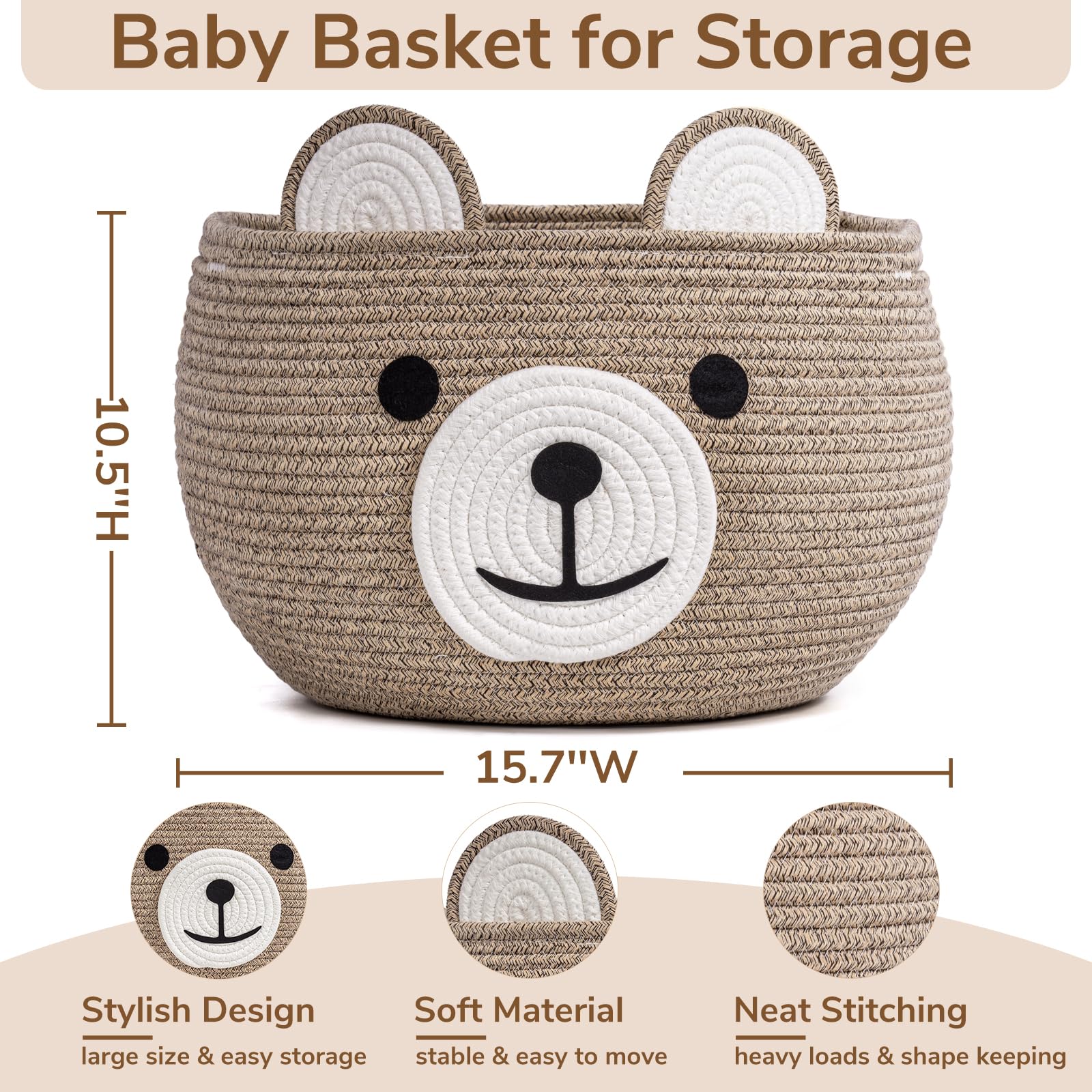 CherryNow baby-basket-toy-storage keeps toys organized in the child room