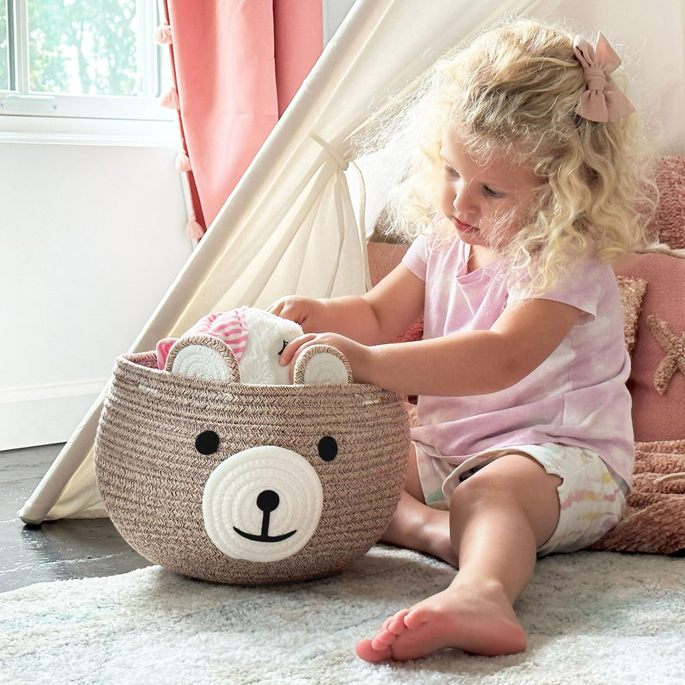 CherryNow baby gift idea basket complements showers with cute storage.