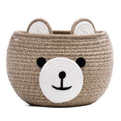 CherryNow bear basket handle enables portable nursery storage.