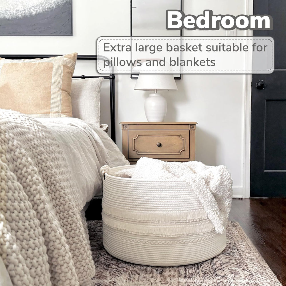 CherryNow blanket basket folded for shipping demonstrates quick reshaping with towels or blankets