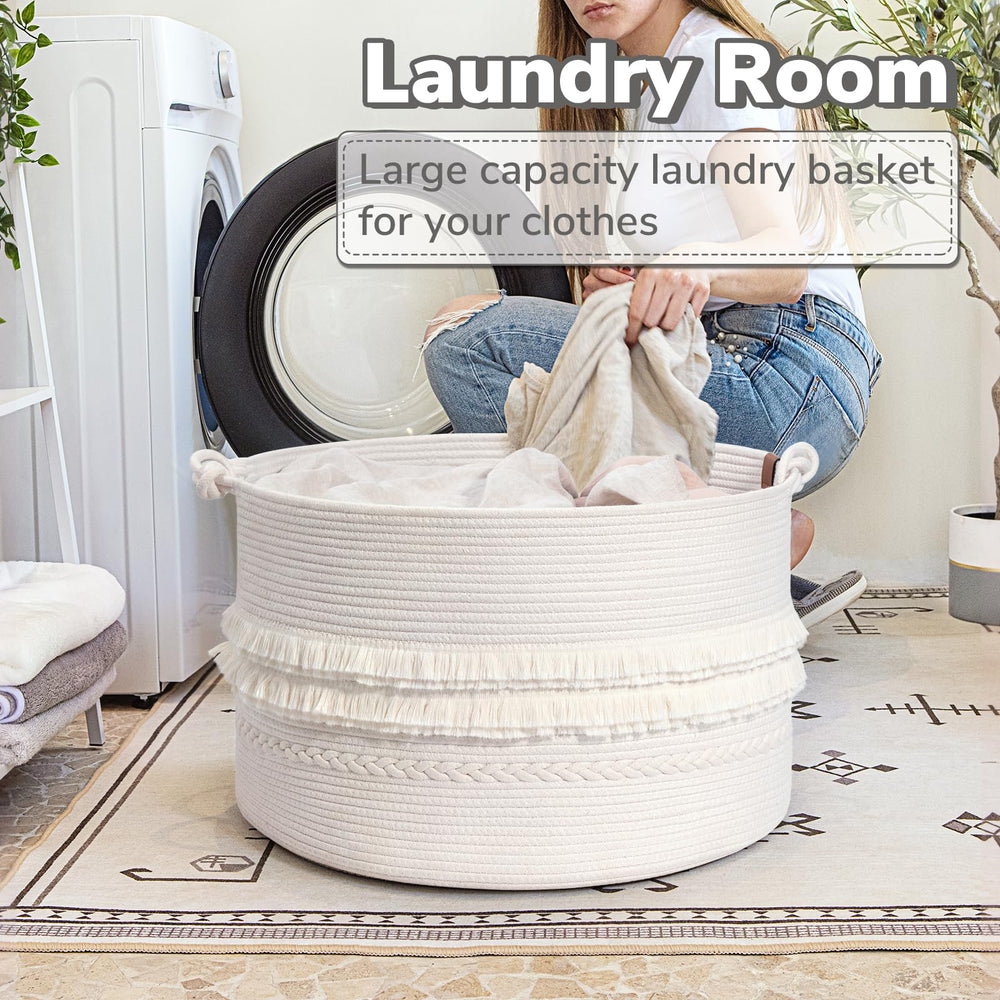 CherryNow blanket basket toy storage idea keeps kids toys organized without clutter