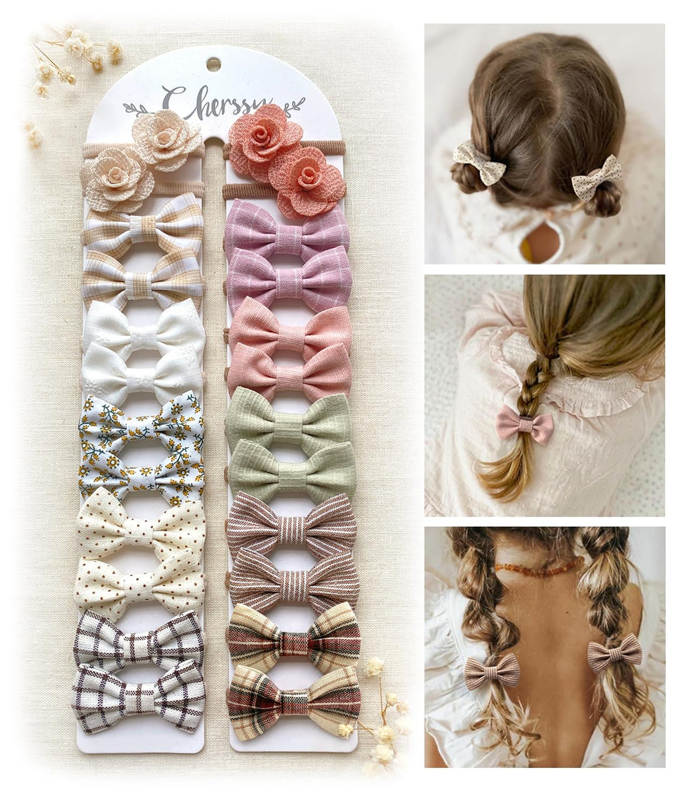 Cherssy boutique baby hair ties packaging shows a gift-ready set for toddlers.