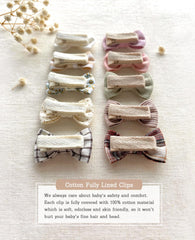 Cherssy cotton ribbon hair pin delivers lightweight, breathable comfort.