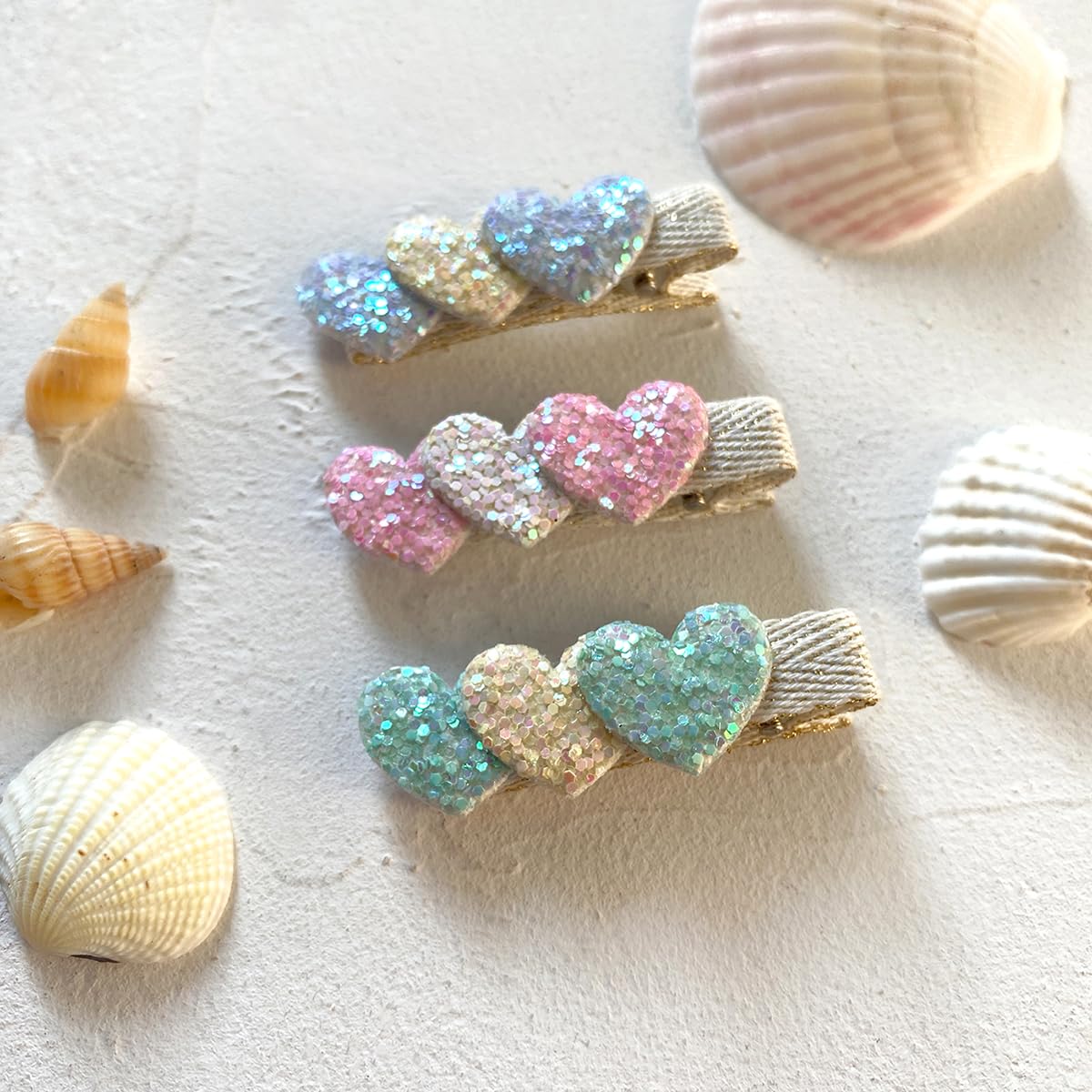 Cherssy love heart clip adds cute detail while staying in place