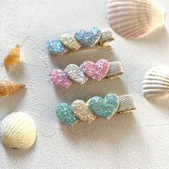Cherssy love heart clip adds cute detail while staying in place