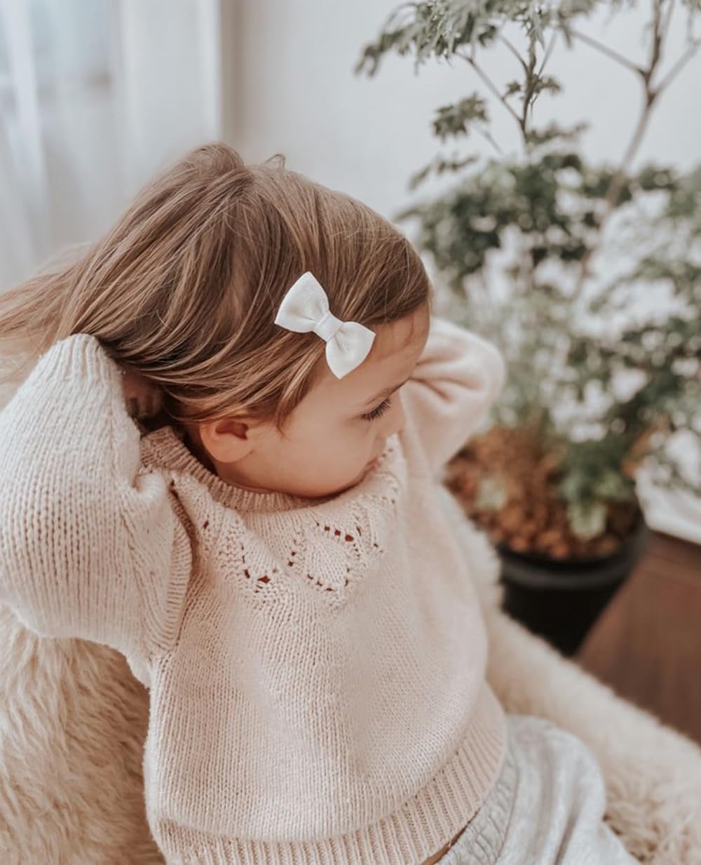 Cherssy neutral pattern bow collection coordinates with everyday outfits.